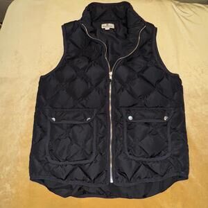 Woolrich Woman’s Quilted Puff Black Vest Size Large